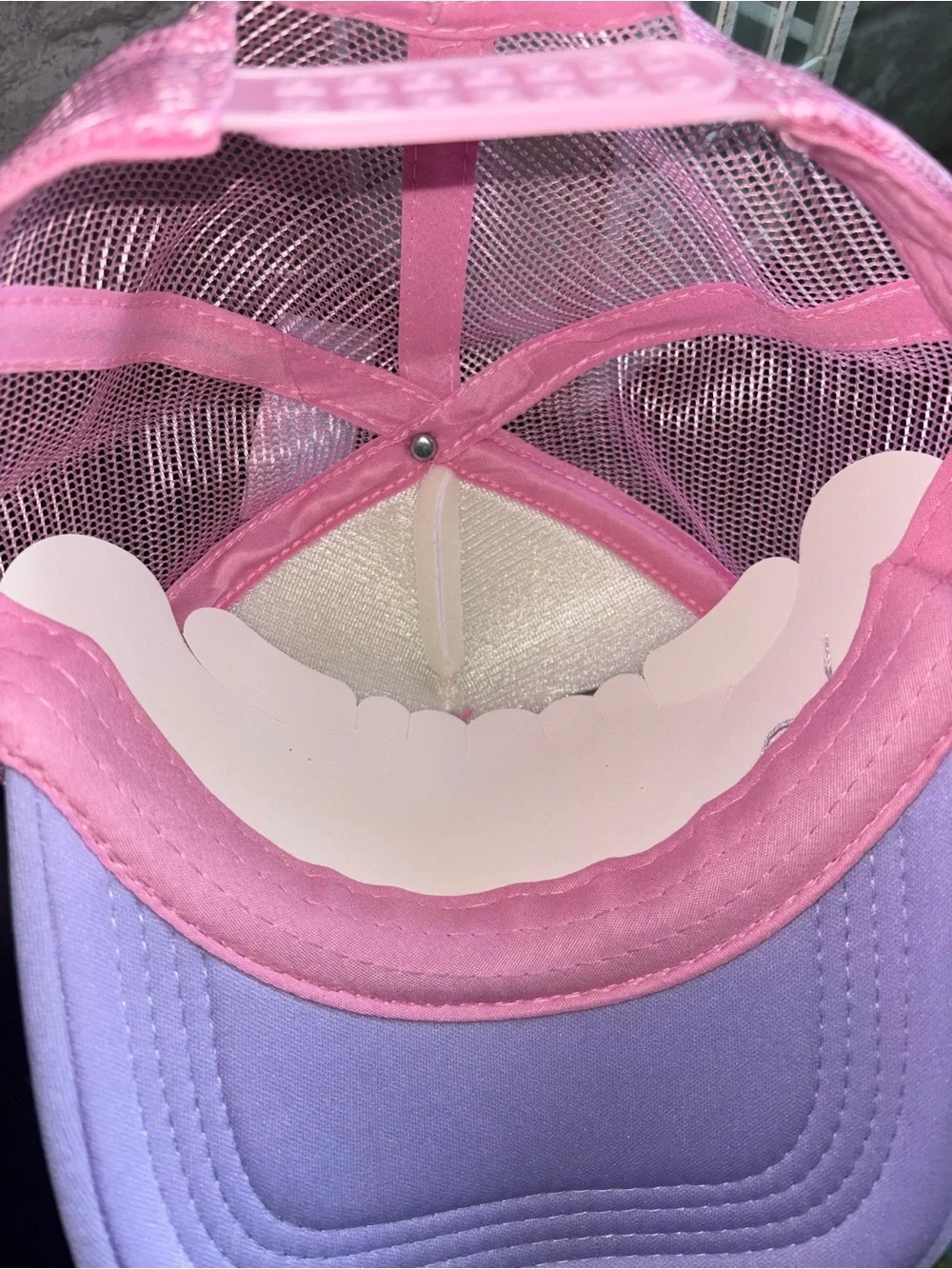 Handmade Design Women’s Pink & Lavender Sequin Butterfly Trucker Hat